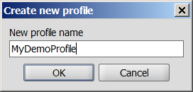 create new profile