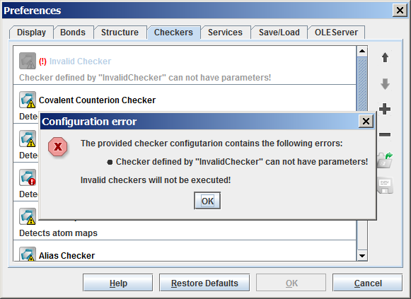 invalid checker