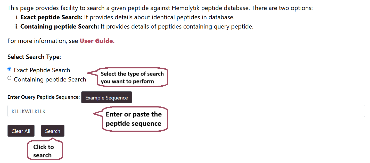 Peptide Search