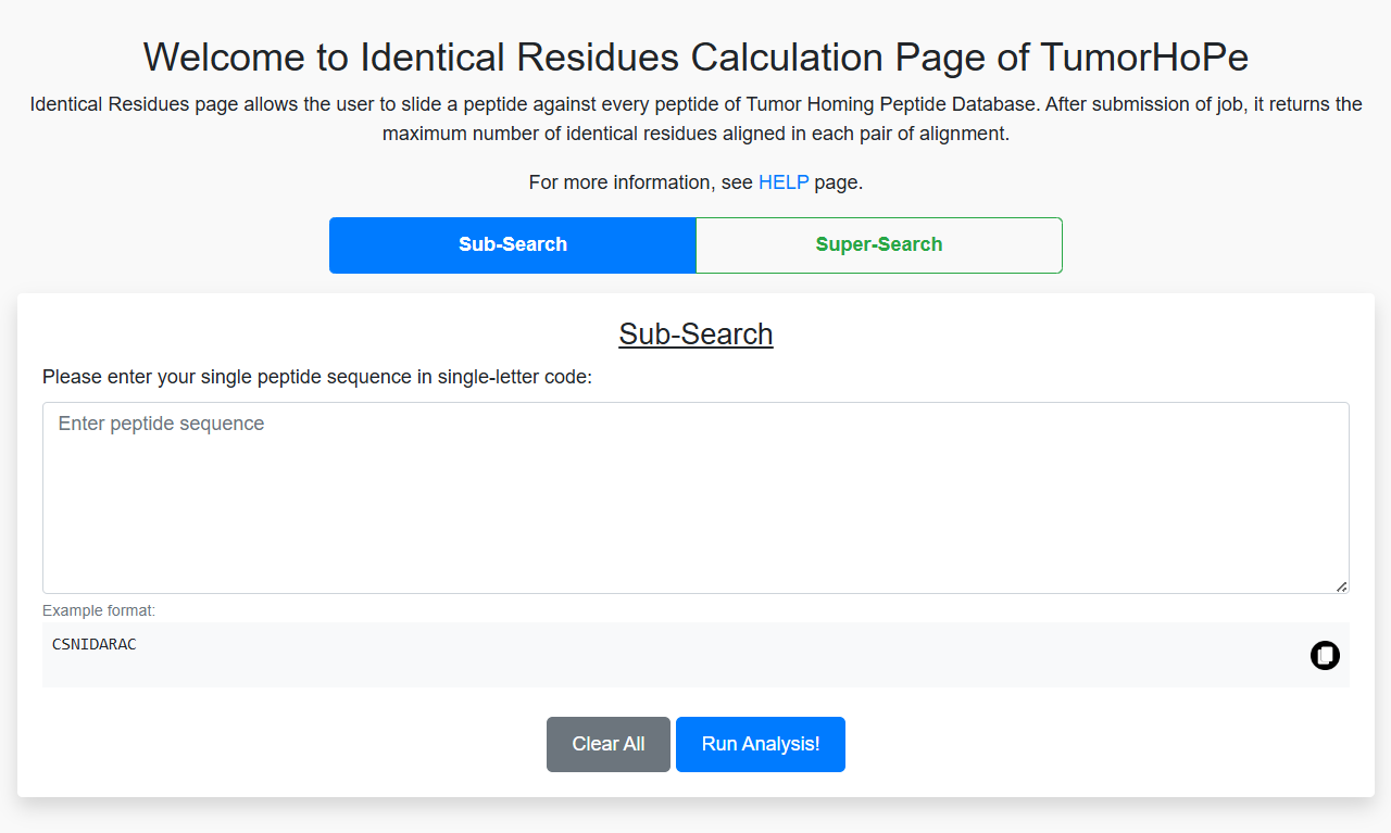 Identical Residues Tool