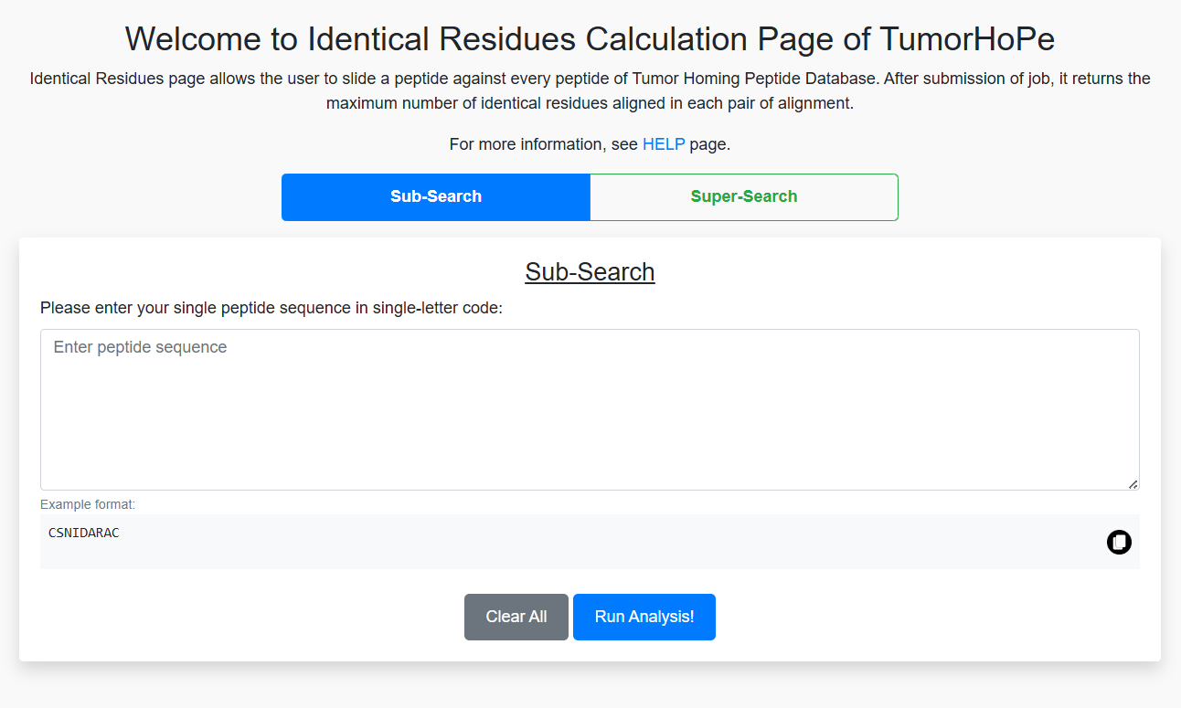 Identical Residues Tool